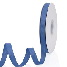 Fita de Grosgrain Dupla Face Azul Poeira 1/2" X 50 Jardas para Presentes, Casamentos, Festas