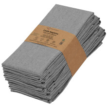Ruvanti Lot de 12 serviettes en tissu rutilisables 45,7 x 45,7 cm, lavables, douces et durables, serviettes de table en tissu polycoton pour ft