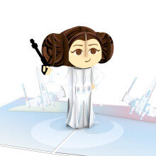 Lovepop Star Wars Prinsesse Leia Rebel 3D f?dselsdagskort Pop Up Card Star Wars gave 5"""" B x 7"""" H