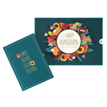 Lovepop Thanksgiving Pop-Up Kaart voor Hem en Haar - 3D Feestgroet voor Iedereen - Familie Vrienden Eten 5" x 7"