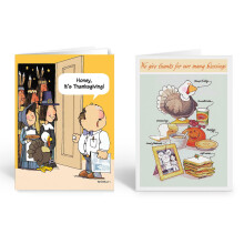 Stonehouse Collection Vier het seizoen met oprechte wensen Thanksgiving-wenskaarten 5x7 Gemaakt in de VS (assortiment #1)