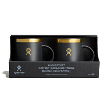 Hydro Flask Kaffeebecher-Geschenkset isolierte, auslaufsichere, auslaufsichere Reisebecher aus Edelstahl, 340 ml, Black Tie-Set