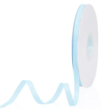 Baby Blauw 1/4"" X 50 Yards Effen Kleur Dubbelzijdig Grosgrain Lint voor Geschenken Inpakken Bruiloft Ambachten Haarelastiekjes Bloemen Thuis DIY Deco