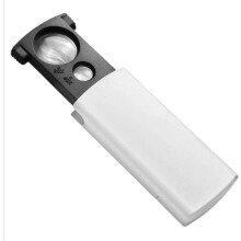 Handheld Reading Magnifier Antique Magnifying Lens Portable Pull-Out Type With LED Lamp 20X 45X HD Reading Magnifying Glass