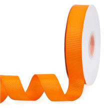 Orange 1"""" X 50 Yards ensfarvede dobbeltsidede Grosgrain-b?nd til gaver Indpakning Bryllupsfest H?ndv?rk H?r sl?jfer Blomster Hjem DIY-indretning