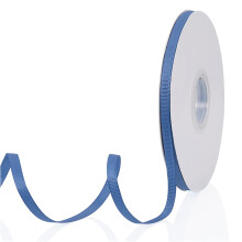 St?vet bl? 1/4"""" X 50 Yards ensfarvet dobbeltsidet grosgrain b?nd til gaver Indpakning Bryllupsfest H?ndv?rk H?r sl?jfer Blomster Hjem DIY indret