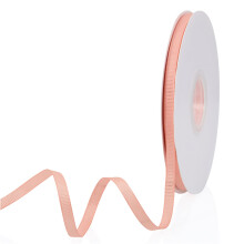 Fita de Grosgrain Sólida Cor Pêssego 1/4" X 50 Jardas para Embalagens, Casamentos, Festas, Artesanato