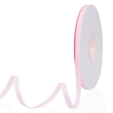 Baby Roze 1/4"" X 50 Yards Effen Kleur Dubbelzijdig Grosgrain Lint voor Geschenken Inpakken Bruiloft Ambachten Haarelastiekjes Bloemen Thuis DIY Decor