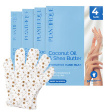 PLANTIFIQUE Handmasker voor droge handen - 4 paar vochtinbrengende handschoenen met sheaboter | Hyaluronzuur & Macadamia | Koreaanse huidverzorging |