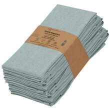 Ruvanti Lot de 12 serviettes en tissu rutilisables 45,7 x 45,7 cm, lavables, douces et durables, serviettes de table en tissu polycoton pour ft