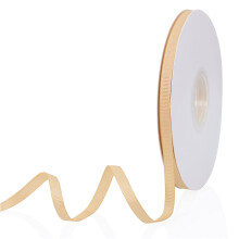 Guld 1/4"""" X 50 Yards ensfarvede dobbeltsidede grosgrain-b?nd til gaver Indpakning Bryllupsfest H?ndv?rk H?rsl?jfer Blomster Hjem DIY-indretning