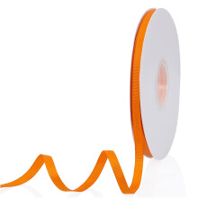 Oranje 1/4"""" X 50 yards effen kleur dubbelzijdig grosgrain lint voor geschenken inpakken bruiloft partij ambachten haarelastiekjes bloemen thuis DIY
