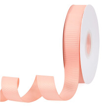 Fita de Grosgrain Cor Sólida Pêssego 1" X 50 Jardas para Presentes, Casamentos, Festas, Artesanato, Laços de Cabelo