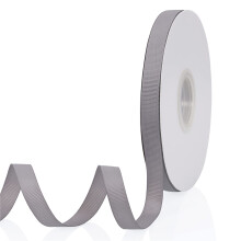 Zilvergrijs 1/2"" X 50 yards effen kleur dubbelzijdig Grosgrain lint voor geschenken inpakken bruiloft partij ambachten haarelastiekjes bloemen thuis