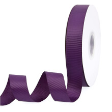 Lilla 1"""" X 50 Yards ensfarvede dobbeltsidede grosgrain-b?nd til gaver Indpakning Bryllupsfest H?ndv?rk H?rsl?jfer Blomster Hjem DIY-indretning