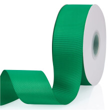 Groen 2"""" X 50 Yards Effen Kleur Dubbelzijdig Grosgrain Lint voor Geschenken Inpakken Bruiloft Ambachten Haarelastiekjes Bloemen Thuis DIY Decor