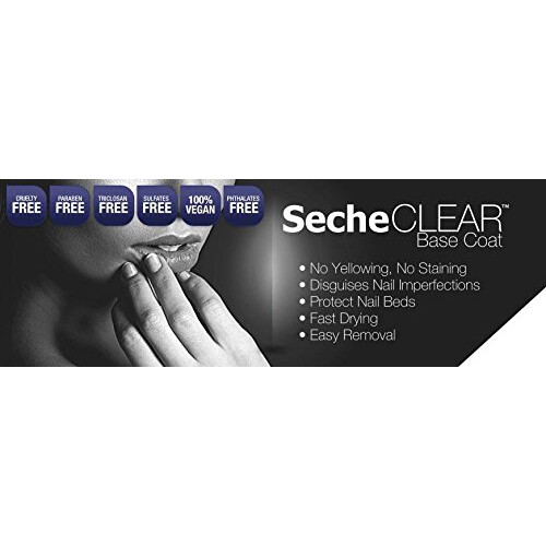 Kit Profissional Seche Clear, Base Transparente para Verniz, 16 oz e 4 Recargas de 0.5 oz 2