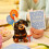 Cartões Pop Up Freshcut Paper, Mini Cão de Aniversário, 6 Polegadas, Cartões de Papel 3D 5