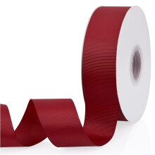 Bordeaux 1-1/2"" X 50 Iarde Nastro in grosgrain a doppia faccia in tinta unita per confezioni regalo Artigianato per feste di matrimonio Fiocchi p