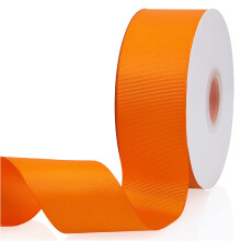 Orange 2"""" X 50 Yards ensfarvede dobbeltsidede grosgrain-b?nd til gaver Indpakning Bryllupsfest H?ndv?rk H?r sl?jfer Blomster Hjem DIY-indretning