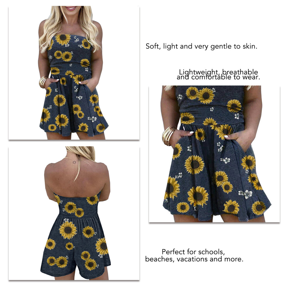 Women Sleeveless Off-Shoulder Wide Leg Jumpsuit with Pockets Yellow S-3XL-image-OPC-PMMJG5X-NEW