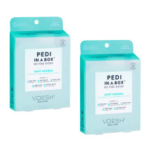 VOESH Pedi in a Box O2 Fizz Confezione da 2 Mintmosa Pedicure spa disintossicante Pedi fai da te Pedi a casa Pedi in a Box Trattamento piedi spa