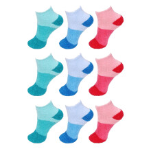 Dames klein medium Super Alo?doordrenkt Fuzzy Cozy Nylon Ankle Home Bedsokken geassorteerd 9 paar