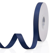 Fita de Grosgrain Azul Marinho 5/8" X 50 Jardas para Embalagens, Casamentos, Festas, Artesanato