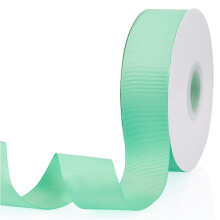 Mintgroen 1-1/2"""" X 50 yards effen kleur dubbelzijdig grosgrain lint voor geschenken inpakken bruiloft feest ambachten haarelastiekjes bloemen thuis