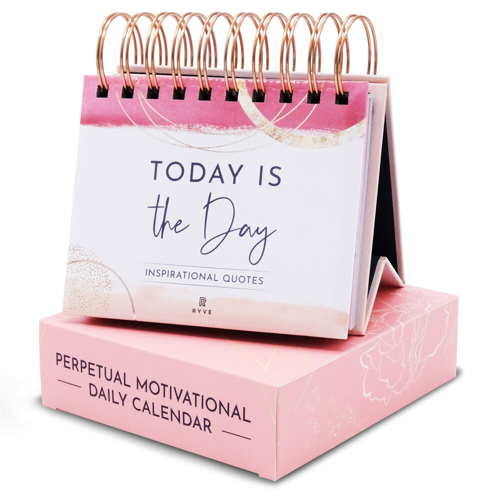 Photos - Other Office Equipment RYVE Motivational Calendar - Daily Flip Calendar with Inspirational Quotes - Motivational Gifts and Inspirational Gifts for