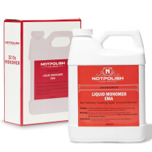 Notpolish Liquid Monomer for Acrylic Nails - Professional Monomer Acrylic Nail Liquid, Low Odor, No MMA - No Discoloration, EMA-Based Formula - Manicu