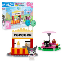 BLDR Hello Kitty s bartai Kuromis Popcorn llvny ptokszlet - Kuromi s Chococat llthat minifigurk - Ajndkok gyerekeknek s Sanrio rajong