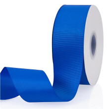 Nastro in gros-grain a doppia faccia in tinta unita blu royal da 2"" x 50 metri per confezioni regalo, decorazioni per feste di matrimonio, fiocch