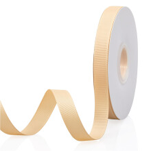 Fita de Grosgrain Dourada 5/8" X 50 Jardas Dupla Face para Embalagem, Casamentos, Festas, Artesanato