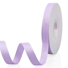 Ljuslila 5/8"" X 50 Yards Kontinuerlig Enfrgad Dubbelsidig Grosgrain-band fr presenter Inslagning Brllopsfest Hantverk Hrrosetter Blommor Gr-