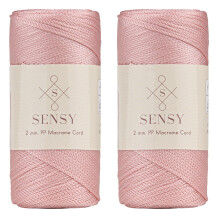 Sensy Premium 2 csomag 2 mm-es 251 Yards poliszter ktl 100% polipropiln zsinr Makram zsinr 2 mm-es horgolt tska zsinr Makram ktl horgolt