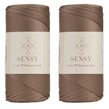 Sensy Premium 2 csomag 2 mm-es 251 Yards poliszter ktl 100% polipropiln zsinr Makram zsinr 2 mm-es horgolt tska zsinr Makram ktl horgolt