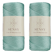 Sensy Premium 2 csomag 2 mm-es 251 Yards poliszter ktl 100% polipropiln zsinr Makram zsinr 2 mm-es horgolt tska zsinr Makrame ktl horgolt