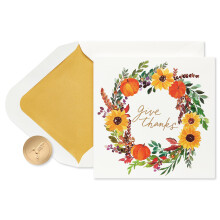 Papyrus Thanksgiving-kort (gl?de uden glitter)