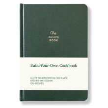 Kunitsa Co. Recipe Notebook - Keepsake Gift Hardcover Blank Recipe Book to Write In Your Own Recipes with Journaling Prompts About the Chef 100 Rec