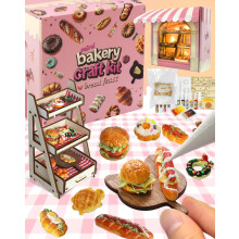 iLAND Crafts for Teens Girls Ages 8-12 Air Dry Clay for Kids Toys Teen Craft Art Kits for Girl Ages 10-12 Molding Making DIY Dollhouse Accessories Mi