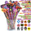 JOYIN 108PCS Crayons d'Halloween avec Gomme, Set de Papeterie Coloré 1