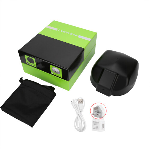 (Black UK Plug) LED-Haarausfall-Helm zur Haarwuchsbehandlung
