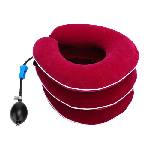 (Rose Red) Opblaasbare nekbrace halssteun rose 1
