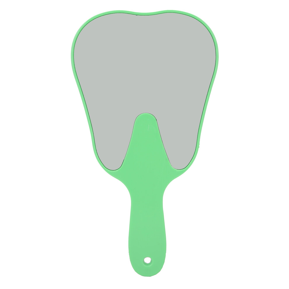 Green Handheld Mirror Compact Plastic Handle