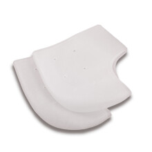 2x Silicone Hielsokken Melkwit