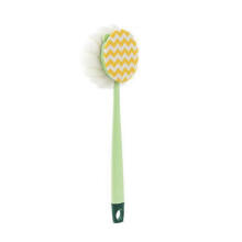 Back Scrubber Brush - Green, Long Handle Shower Brush, Loofah for Shower and Exfoliating Glove Shower Brush, Bathroom Dry Brush, Body Brush for Men an