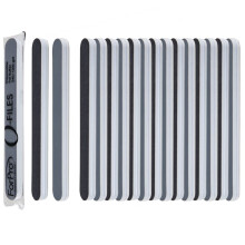 ForPro Professional Collection O-Files Vette Buffer, 240/1200 Grit, Dubbelzijdige Nagelbuffer, Individueel Verpakt