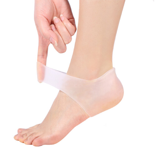 2x Silicone Heel Socks for Dry Cracked Feet 2