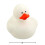 Fun Express Rubber 2"""" ensfarvede ?nder - 12 ?nder (hvid) 2